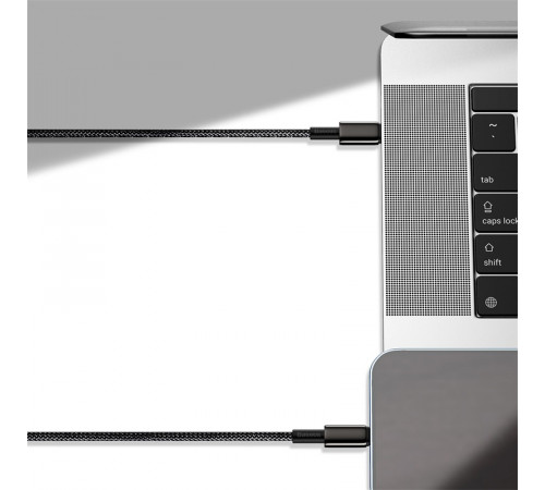 Кабель Baseus Tungsten Gold Fast Charging Data Cable Type-C to iP PD 20W 2m Black (CATLWJ-A01)