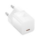 Мережевий зарядний пристрій з кабелем Baseus GaN5 Fast Charger(mini) 1C 30W EU Moon White(With: Fast Charging Data Cable Type-C) (P10110902213-00)