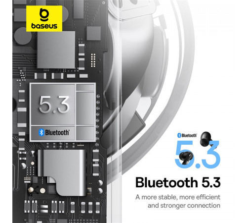 Бездротові навушники TWS Baseus Bowie E20, ENC, IPX5, Black (A00069700113-00)