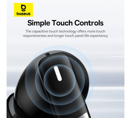 Бездротові навушники TWS Baseus Bowie E20, ENC, IPX5, Black (A00069700113-00)