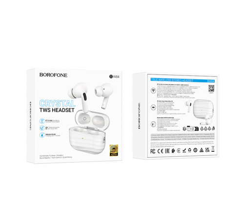 Бездротові навушники TWS BOROFONE BW84 Dream White (6941991119163)