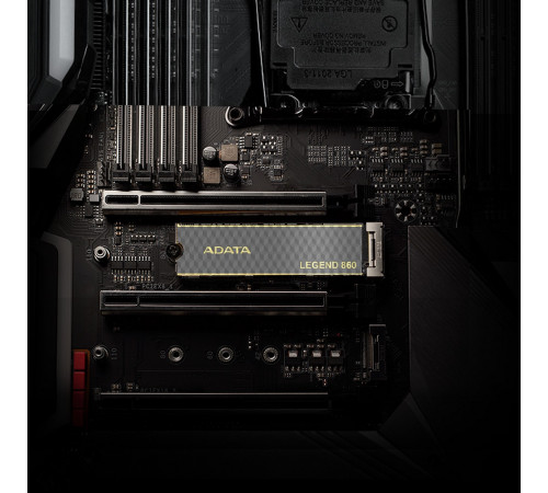 Накопичувач SSD M.2 ADATA LEGEND 860 1TB 2280 PCIe Gen 4x4 3D NAND Read/Write: 6000/4000 MB/sec (SLEG-860-1000GCS)