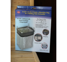 Тканевая корзина для белья с удобными ручками и принтом  ROLLING BAG  243  (20)