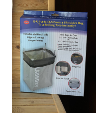 Тканинний кошик для білизни із зручними ручками та принтом ROLLING BAG 243 (20)