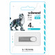Флеш-накопичувач Wibrand USB 2.0 Irbis 4Gb Silver (WI2.0/IR4U3S)