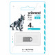 Флеш-накопичувач Wibrand USB 2.0 Lynx 4Gb Silver (WI2.0/LY4M2S)