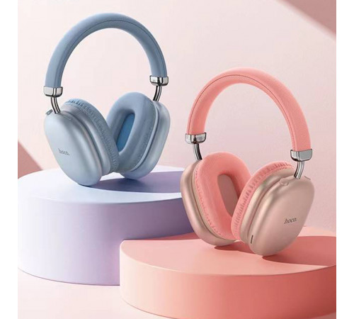Бездротові накладні навушники HOCO W35 Max Joy BT headphones Sky Blue (6942007625616)