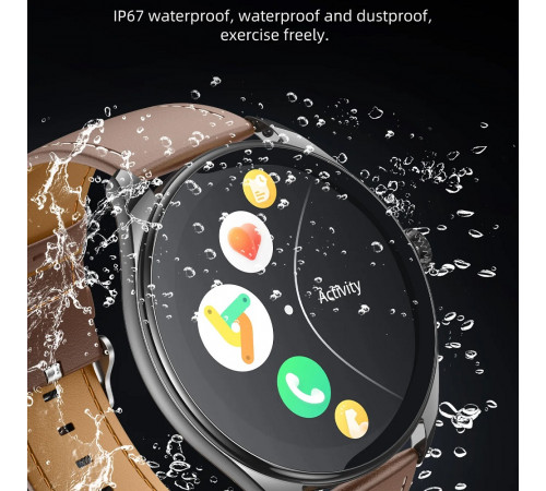 Смарт-годинник HOCO Y22 AMOLED 36mm. 200 mAh. IP67  Black (6942007628983)