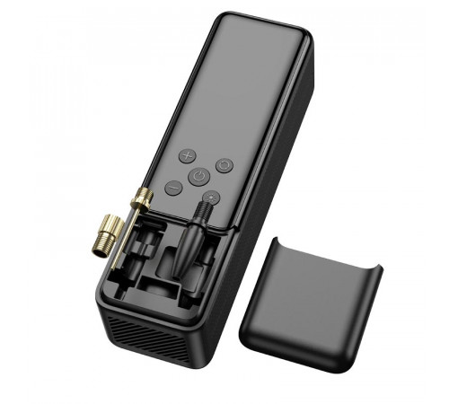 Автомобільний насос HOCO ZP5 May smart air pump Black (6931474795526)