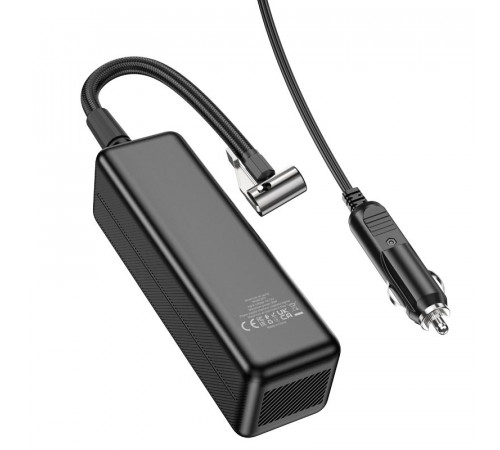 Автомобільний насос HOCO ZP5 May smart air pump Black (6931474795526)