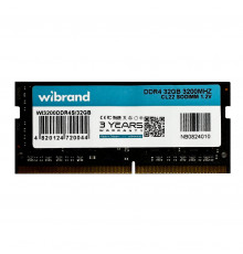 Оперативная память DDR4 Wibrand 32GB 3200MHz CL22 SODIMM (WI3200DDR4S/32GB)
