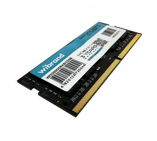 Оперативна пам'ять DDR4 Wibrand 32GB 3200MHz CL22 SODIMM (WI3200DDR4S/32GB)