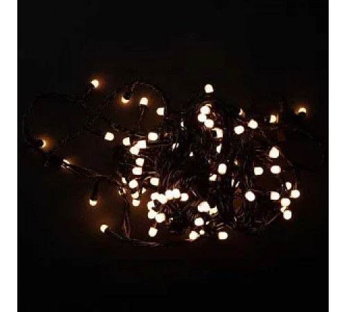 Гирлянда RD-7132 внутр. 200LED 18м Провод-Чёрный, Цвет ламп-Тёплый (50 шт/ящ)