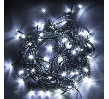 Гирлянда RD-7134 внутр. 300LED 25м Провод-Чёрный, Цвет ламп-Белый (50 шт/ящ)