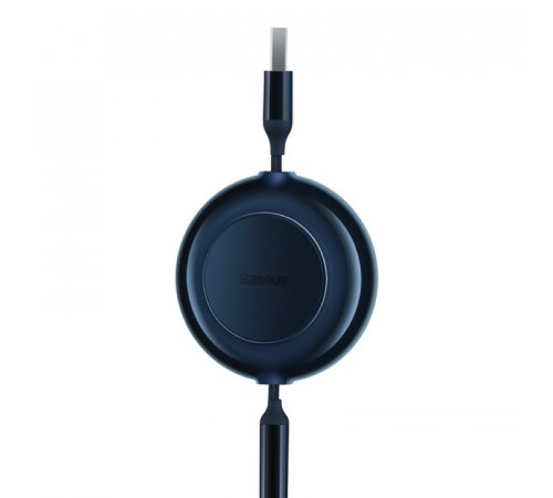 Кабель Baseus Bright Mirror 2 Series Retractable 3-in-1 Fast Charging  Data Cable USB to M+L+C 3.5A 1.1m Blue (CAMJ010003)