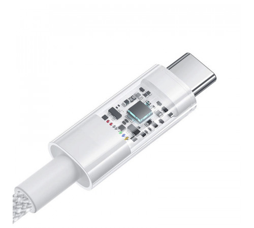 Кабель Baseus Gem Fast-Charging Data Cable USB to USB-C 100W 1m Moon White (P10373002211-00)