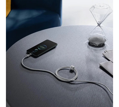 Кабель Baseus Gem Fast-Charging Data Cable USB to USB-C 100W 1m Moon White (P10373002211-00)