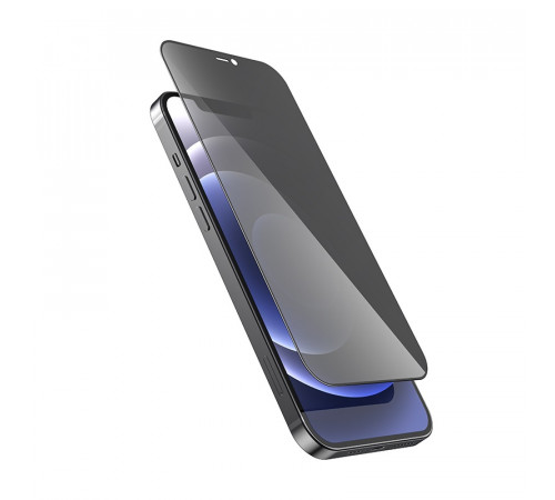 Захисне скло HOCO Full screen HD privacy protection tempered glass set for iP12 Pro Max (25PCS)(G11) Black (6931474771414)