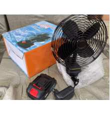 Вентилятор На аккумуляторі 48В Чорний fan  0515 (16)