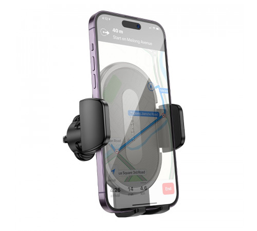 Автотримач для телефона BOROFONE BH133 Rio push-type car holder (air outlet) Black (6941991120664)