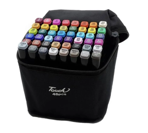 Маркеры     48      Набор маркеров для скетчинга touch, 48 цветов    (25)  и (30)