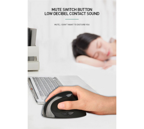 Мишка бездротова вертикальна JEQANG JW-582 2.4G