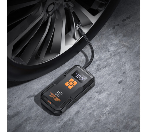 Автомобільний пускозарядний пристрій (компресор) Hoco QS2 8000mAh