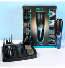 Чоловічий набір VGR V-172 Professional 5в1 (машинка для стрижки, триммер для носа, бритва)