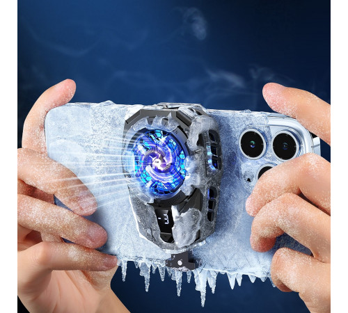 Охолоджувач затискач Remax RT-F8 Icyzun Series для телефону з дисплеєм температури