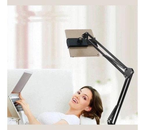 Тримач стійка-пантограф NB-35 для телефону та планшета зі струбциною