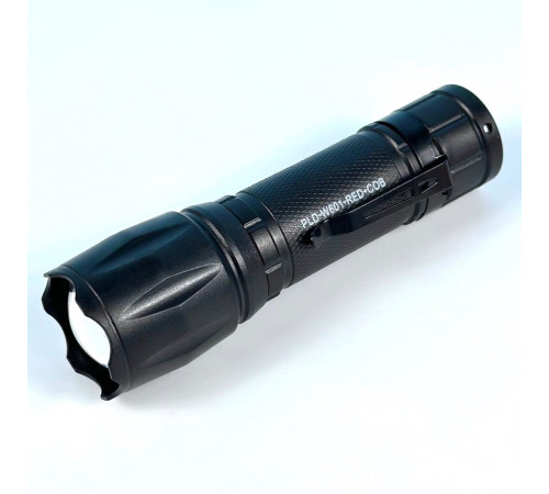 Ліхтар W601-XPE White, Red light (COB, Li-Ion акумулятор, Zoom, Micro)