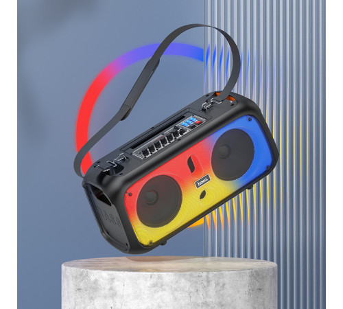 УЦІНКА Портативна колонка Hoco BS54 Party з 2-ма мікрофонами (49,3*22,53*24,73 см) (під ремонт)