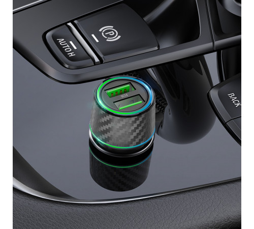 Автомобільний зарядний пристрій Borofone BZ21A Brilliant QC3.0