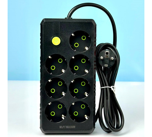 Мережевий подовжувач UA Power F17 7 розеток 2m