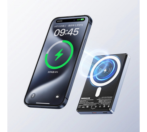 УМБ Power Bank Remax RPP-109 Vocard Pro Series Magnetic 10000mAh PD20W з  бездротовою зарядкою