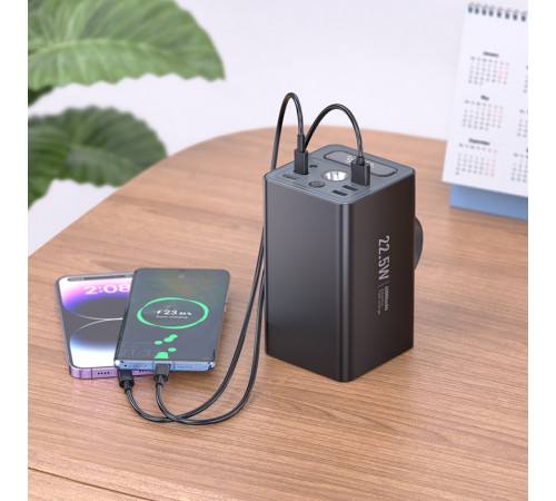 УМБ Power Bank Hoco  J138 Distant multi-function 60000mAh 22.5W+PD20W+DC12V (з ліхтарем)