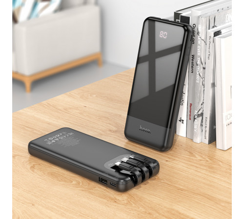 УМБ Power Bank Hoco J114 Charger 10000mAh (with cable Type-C+Lightning+Micro)