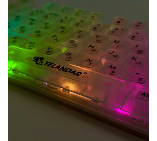 Клавіатура дротова YELANDAR AN-T20 з різнобарвною підсвіткою