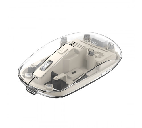 Мишка бездротова XO M12 transparent (Connector: Bluetooth+2.4G USB)