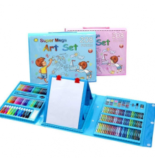 Набір для малювання 208 речей БЛАКИТНІ РОЖОВІ (10)