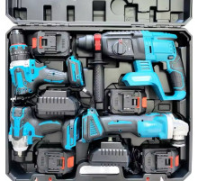 ШУРУПОВЕРТ 4 В 1    БОЛГАРКА  ПЕРФОРАТОР    ГАЙКОВЕРТ      48V   1616 2 АКБ  (2_)