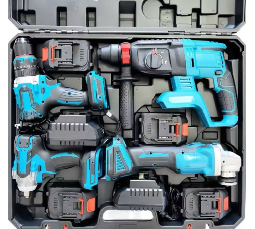 ШУРУПОВЕРТ 4 В 1    БОЛГАРКА  ПЕРФОРАТОР    ГАЙКОВЕРТ      48V   1616 2 АКБ  (2_)