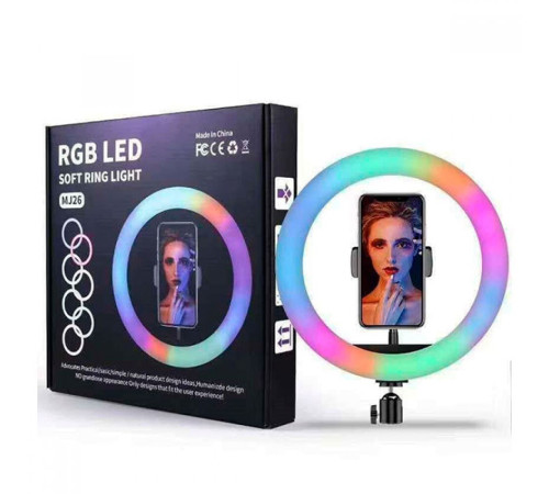 Кольцевая Led лампа RGB MJ26  (26см) (30) (40)     HA-5