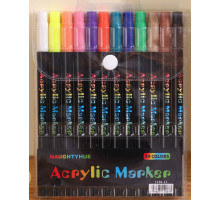 Акварельные маркеры Acrylic marker на 12 шт на 24 цвета    1188-12   (160)