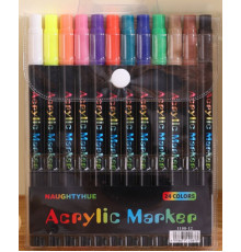 Акварельні маркери Acrylic marker на 12 шт на 24 кольори 1188-12 (160)