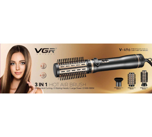 496 VGR Фен-щітка Браш Стайлер 4 в 1 V-496 (20)