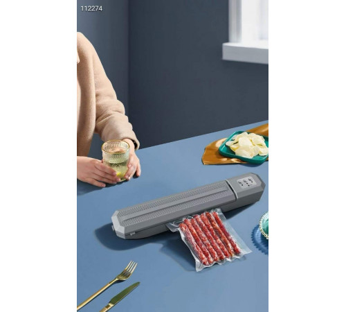 Вакуумний пакувальник, побутовий автоматичний апарат Capper білий сірий LY-652 (20)