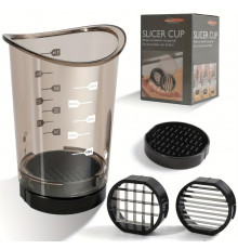 Контейнер-слайсер Slicer Cup для нарізки та подрібнення продуктів.  1663 (100)