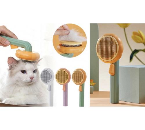 159 Щітка для вичісування вовни. Часник для тварин. Гребінець для собак та кішок XL-9149(120)