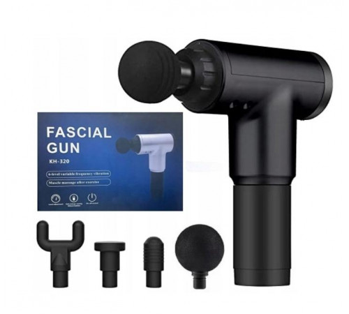 Масажер М'язовий Fascial Gun FH-320 USB (16) (20)